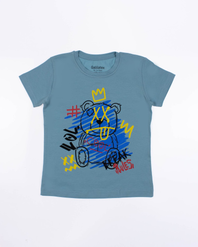 ECRIN 8034 Футболка (цвет: Серо-голубой ) ECRIN 8034 Футболка (цвет: Серо-голубой )